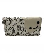 CUNEキューン）の古着「うさちゃんとねこちゃんロングウォレット」｜ホワイト