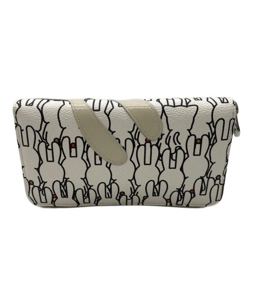 CUNE（キューン）CUNE (キューン) うさちゃんとねこちゃんロングウォレット ホワイトの古着・服飾アイテム