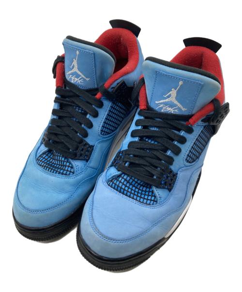 NIKE（ナイキ）NIKE (ナイキ) Air Jordan 4 Retro Cactus Jack ブルー×レッド サイズ:28.5cmの古着・服飾アイテム