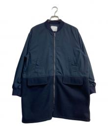 COLLAGE GALLARDAGALANTE（コラージュ ガリャルダガランテ）の古着「MA-1コンビブルゾン」｜ネイビー