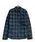 ISAMU KATAYAMA BACKLASH（イサムカタヤマ・バックラッシュ）の古着「ピッグレザー 転写チェックシャツ」｜ブルー