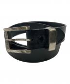 ISAMU KATAYAMA BACKLASHイサムカタヤマ・バックラッシュ）の古着「レザーベルト」｜ブラック