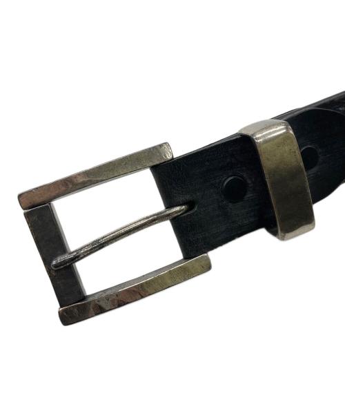 ISAMU KATAYAMA BACKLASH（イサムカタヤマ・バックラッシュ）ISAMU KATAYAMA BACKLASH (イサムカタヤマ・バックラッシュ) レザーベルト ブラックの古着・服飾アイテム