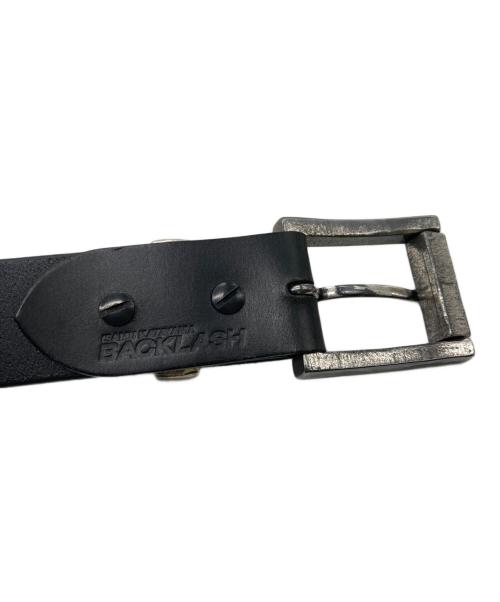 ISAMU KATAYAMA BACKLASH（イサムカタヤマ・バックラッシュ）ISAMU KATAYAMA BACKLASH (イサムカタヤマ・バックラッシュ) レザーベルト ブラックの古着・服飾アイテム