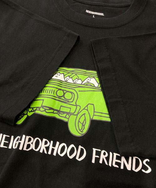 NEIGHBORHOOD（ネイバーフッド）NEIGHBORHOOD (ネイバーフッド) プリントTシャツ ブラック サイズ:Lの古着・服飾アイテム