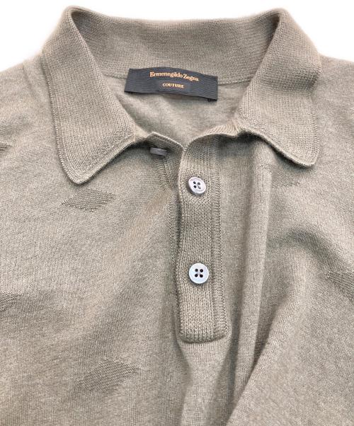 ERMENEGILDO ZEGNA（エルメネジルド・ゼニア）Ermenegildo Zegna (エルメネジルド・ゼニア) カシミヤシルクニットポロシャツ グリーン サイズ:XSの古着・服飾アイテム
