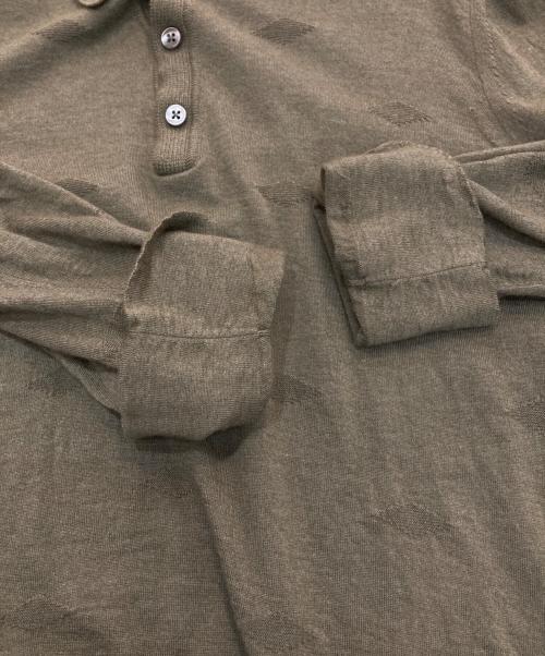 ERMENEGILDO ZEGNA（エルメネジルド・ゼニア）Ermenegildo Zegna (エルメネジルド・ゼニア) カシミヤシルクニットポロシャツ グリーン サイズ:XSの古着・服飾アイテム