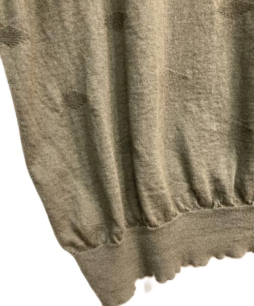 ERMENEGILDO ZEGNA（エルメネジルド・ゼニア）Ermenegildo Zegna (エルメネジルド・ゼニア) カシミヤシルクニットポロシャツ グリーン サイズ:XSの古着・服飾アイテム