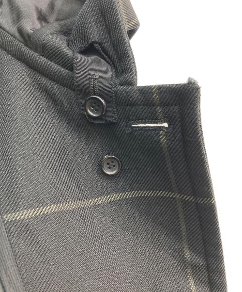 Graphpaper（グラフペーパー）Graphpaper (グラフペーパー) pane hooded coat　GM193-10054 ブラック サイズ:2の古着・服飾アイテム