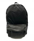 STANDARD SUPPLYスタンダードサプライ）の古着「レザーボトム・デイパック」｜ブラック