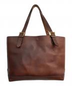 vascoヴァスコ）の古着「LEATHER TRAVEL TOTE BAG」｜ブラウン