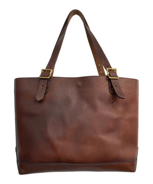 vasco（ヴァスコ）VASCO (ヴァスコ) LEATHER TRAVEL TOTE BAG ブラウンの古着・服飾アイテム