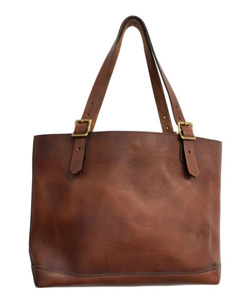 vasco（ヴァスコ）VASCO (ヴァスコ) LEATHER TRAVEL TOTE BAG ブラウンの古着・服飾アイテム