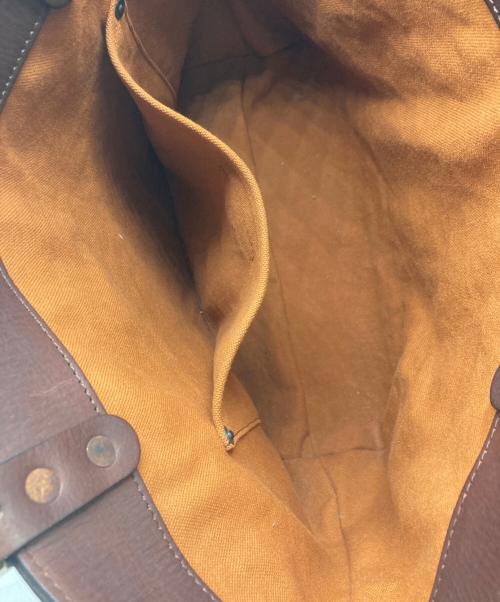 vasco（ヴァスコ）VASCO (ヴァスコ) LEATHER TRAVEL TOTE BAG ブラウンの古着・服飾アイテム