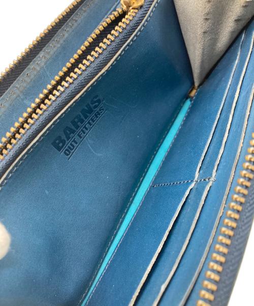 BARNS OUTFITTERS（バーンズアウトフィッターズ）BARNS OUTFITTERS (バーンズアウトフィッターズ) コードバンレザーロングウォレット ネイビーの古着・服飾アイテム