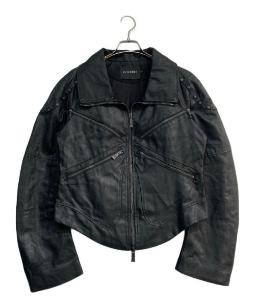 FLYERRER（フライアーラー）FLYERRER (フライアーラー) コーティングジャケット ブラック サイズ:Lの古着・服飾アイテム