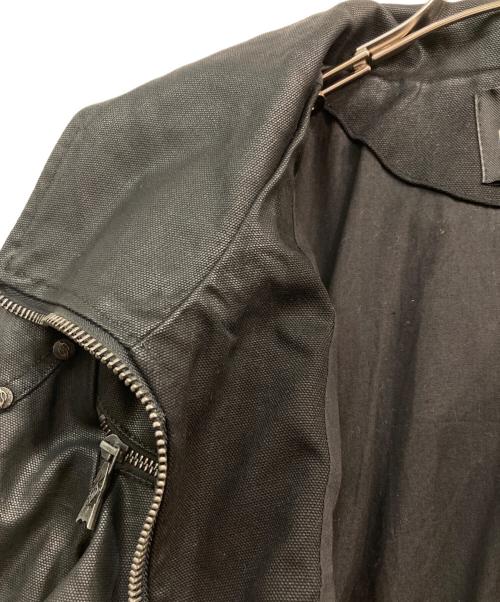 FLYERRER（フライアーラー）FLYERRER (フライアーラー) コーティングジャケット ブラック サイズ:Lの古着・服飾アイテム