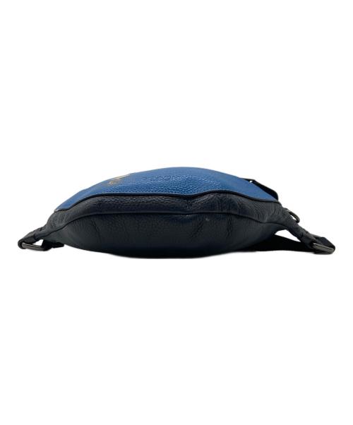 COACH（コーチ）COACH (コーチ) PEANUTS (ピーナッツ) レザーボディーバッグ ブルーの古着・服飾アイテム