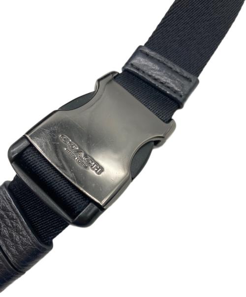 COACH（コーチ）COACH (コーチ) PEANUTS (ピーナッツ) レザーボディーバッグ ブルーの古着・服飾アイテム