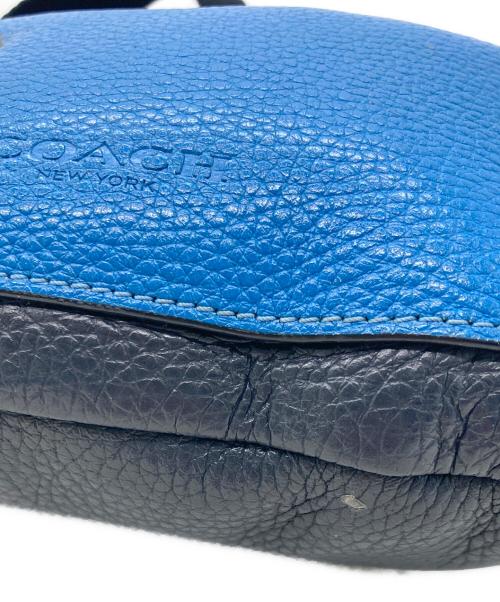 COACH（コーチ）COACH (コーチ) PEANUTS (ピーナッツ) レザーボディーバッグ ブルーの古着・服飾アイテム