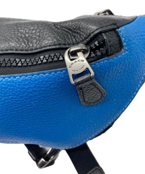 COACH（コーチ）COACH (コーチ) PEANUTS (ピーナッツ) レザーボディーバッグ ブルーの古着・服飾アイテム