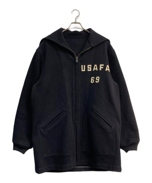 USAFA（USAFA）USAFA (USAFA) 60’sカデットコート　SIDRAN SPORTSWEAR Inc. HANEY TALONジップ ネイビー サイズ:Mの古着・服飾アイテム