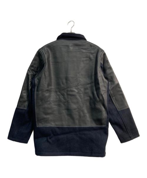 NIGEL CABOURN（ナイジェルケーボン）NIGEL CABOURN (ナイジェルケーボン) DONKEY JACKET　FOX FLANNEL社別注生地　NC-W14-OW-3 ブラック×ネイビー サイズ:52の古着・服飾アイテム