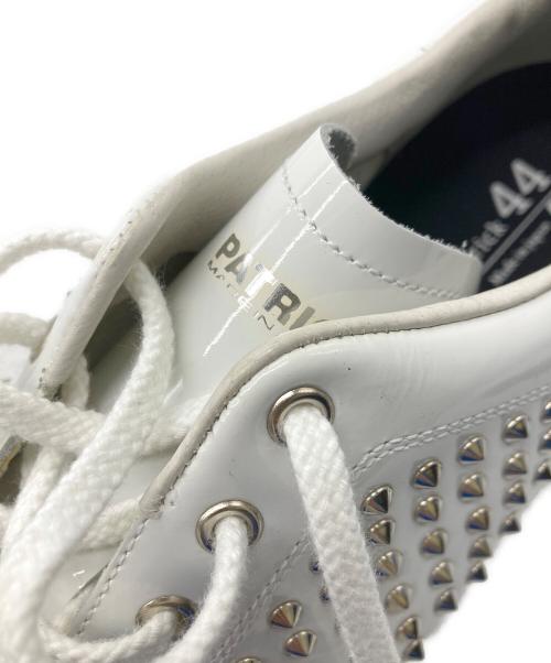 PATRICK（パトリック）PATRICK (パトリック) sakayori (サカヨリ) スタッズローカットスニーカー ホワイト サイズ:44の古着・服飾アイテム