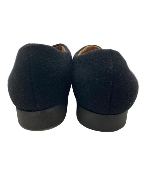 DRIES VAN NOTEN（ドリスヴァンノッテン）DRIES VAN NOTEN (ドリスヴァンノッテン) フェルトスリッポン ブラック サイズ:43の古着・服飾アイテム