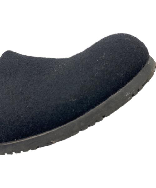 DRIES VAN NOTEN（ドリスヴァンノッテン）DRIES VAN NOTEN (ドリスヴァンノッテン) フェルトスリッポン ブラック サイズ:43の古着・服飾アイテム