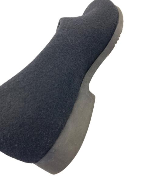 DRIES VAN NOTEN（ドリスヴァンノッテン）DRIES VAN NOTEN (ドリスヴァンノッテン) フェルトスリッポン ブラック サイズ:43の古着・服飾アイテム