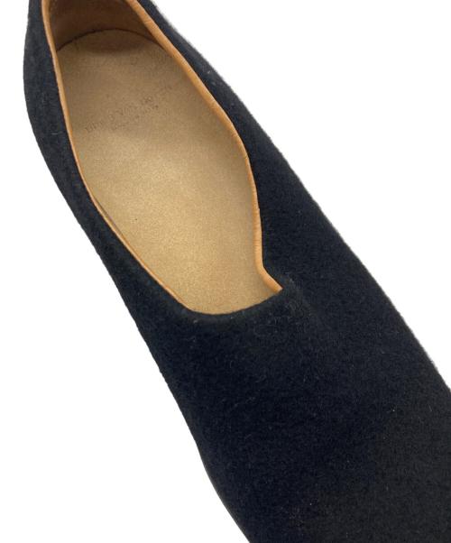 DRIES VAN NOTEN（ドリスヴァンノッテン）DRIES VAN NOTEN (ドリスヴァンノッテン) フェルトスリッポン ブラック サイズ:43の古着・服飾アイテム