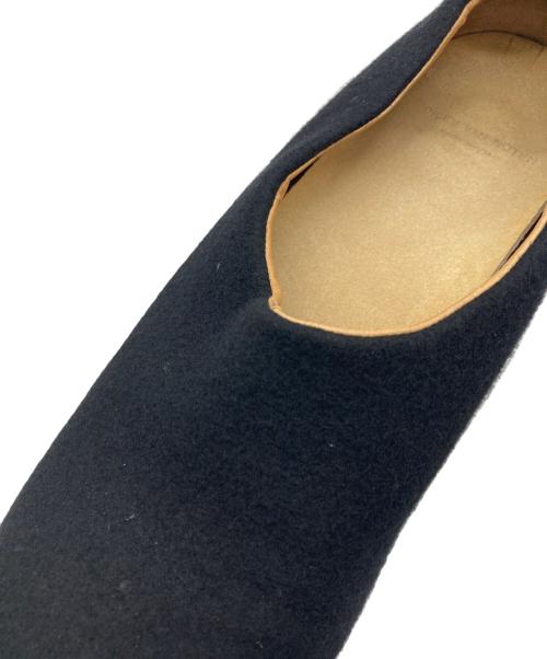 DRIES VAN NOTEN（ドリスヴァンノッテン）DRIES VAN NOTEN (ドリスヴァンノッテン) フェルトスリッポン ブラック サイズ:43の古着・服飾アイテム