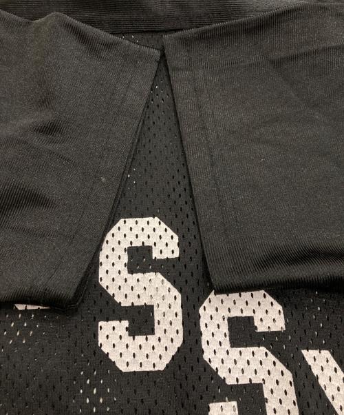stussy（ステューシー）stussy (ステューシー) メッシュフットボールシャツ ブラック サイズ:XLの古着・服飾アイテム