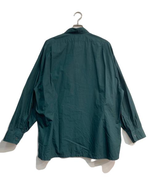 Graphpaper（グラフペーパー）Graphpaper (グラフペーパー) High Count Regular Collar Shirt　GM233-50030C グリーン サイズ:Freeの古着・服飾アイテム