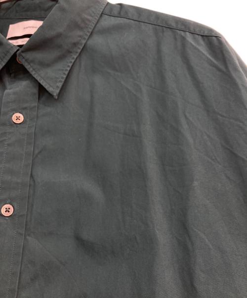 Graphpaper（グラフペーパー）Graphpaper (グラフペーパー) High Count Regular Collar Shirt　GM233-50030C グリーン サイズ:Freeの古着・服飾アイテム