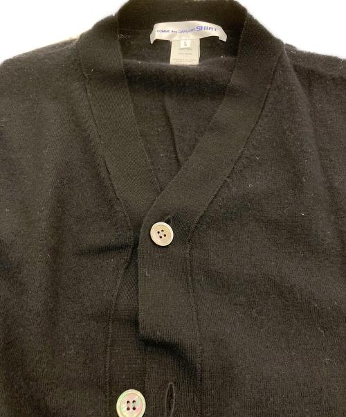 COMME des GARCONS SHIRT（コムデギャルソンシャツ）COMME des GARCONS SHIRT (コムデギャルソンシャツ) ニットカーディガン ブラック サイズ:Lの古着・服飾アイテム