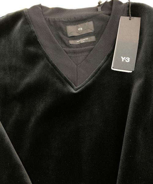 Y-3（ワイスリー）Y-3 (ワイスリー) VELVET CREW　IL2146 ブラック サイズ:XLの古着・服飾アイテム