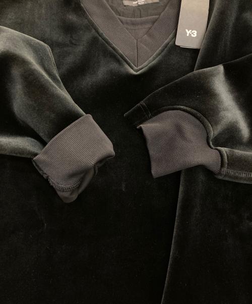 Y-3（ワイスリー）Y-3 (ワイスリー) VELVET CREW　IL2146 ブラック サイズ:XLの古着・服飾アイテム