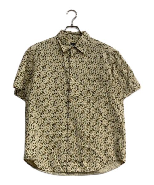 stussy（ステューシー）stussy (ステューシー) 半袖シャツ ベージュ サイズ:Sの古着・服飾アイテム