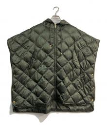 MaxMara（マックスマーラ）の古着「キルティング ダウンケープ」｜カーキ