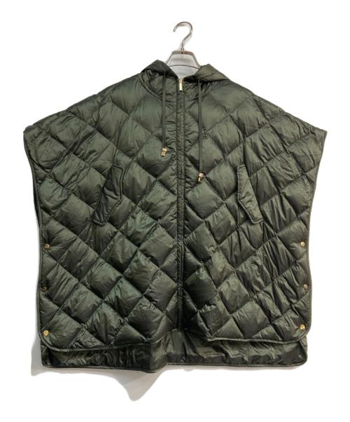 MaxMara（マックスマーラ）MaxMara (マックスマーラ) キルティング ダウンケープ カーキ サイズ:Sの古着・服飾アイテム