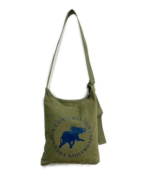 HUNTING WORLD（ハンティングワールド）HUNTING WORLD (ハンティングワールド) リバーシブルショルダーバッグ カーキの古着・服飾アイテム