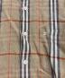 中古・古着 BURBERRY LONDON (バーバリーロンドン) ノバチェック半袖リネンシャツ ブラウン サイズ:S：7000円
