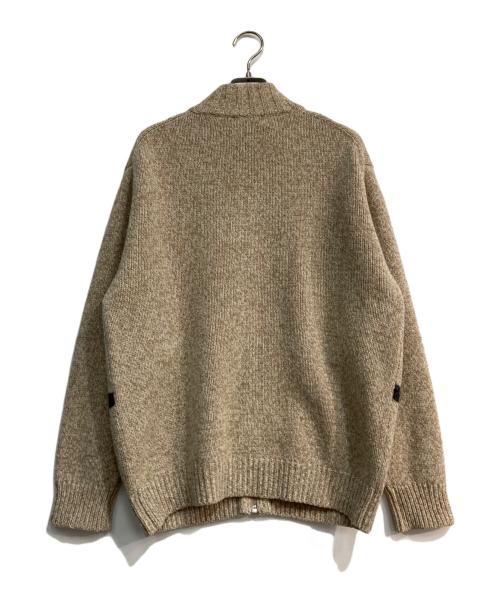 BURBERRY LONDON（バーバリーロンドン）BURBERRY LONDON (バーバリーロンドン) チェック柄ジップアップニット ベージュ サイズ:Ｍの古着・服飾アイテム