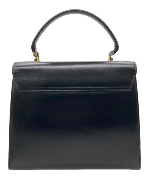 TIFFANY & Co.（ティファニー）TIFFANY & Co. (ティファニー) レザーハンドバッグ ブラックの古着・服飾アイテム