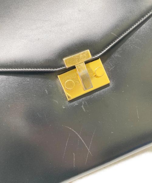 TIFFANY & Co.（ティファニー）TIFFANY & Co. (ティファニー) レザーハンドバッグ ブラックの古着・服飾アイテム
