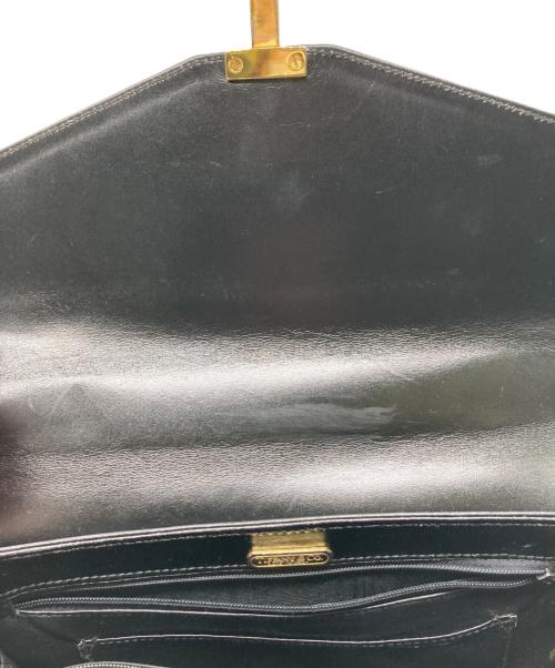 TIFFANY & Co.（ティファニー）TIFFANY & Co. (ティファニー) レザーハンドバッグ ブラックの古着・服飾アイテム