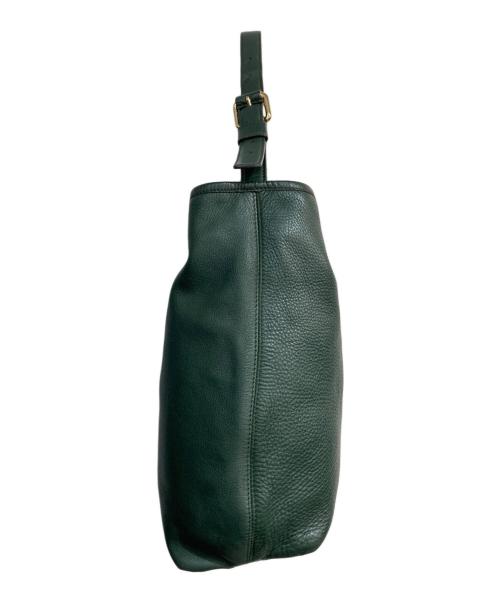 MaxMara（マックスマーラ）MaxMara (マックスマーラ) レザーワンショルダーバッグ グリーンの古着・服飾アイテム