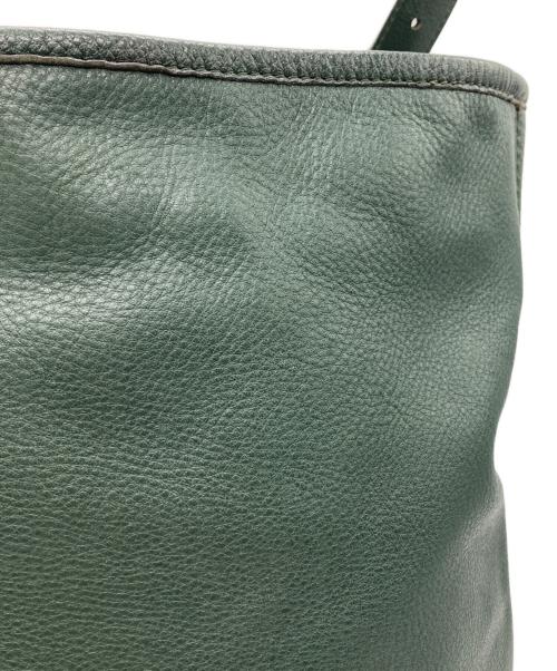 MaxMara（マックスマーラ）MaxMara (マックスマーラ) レザーワンショルダーバッグ グリーンの古着・服飾アイテム